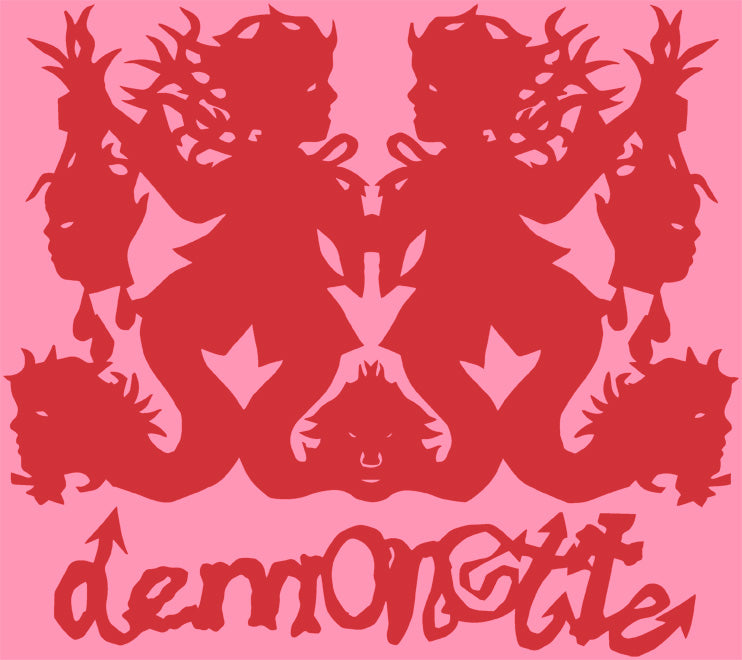 Pink & Red "Demonette" Tee